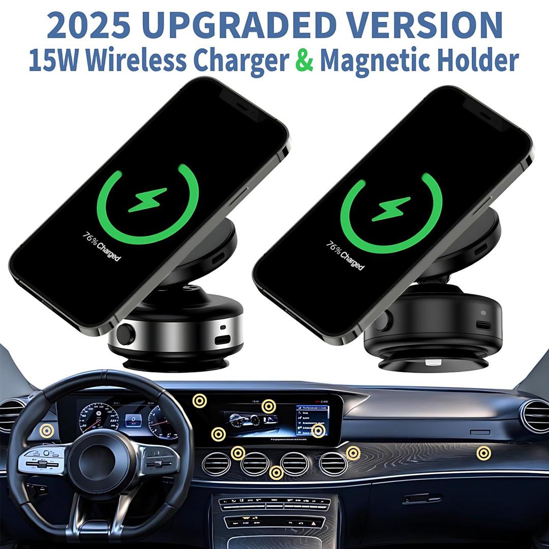 Magnetic Wireless Car Charger Mount