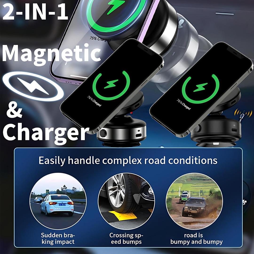 Magnetic Wireless Car Charger Mount